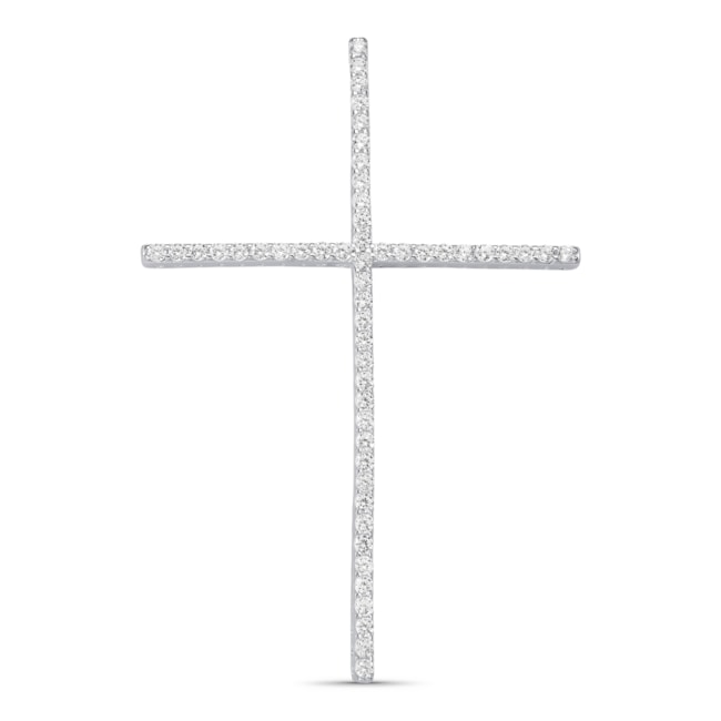Pingente de Crucifixo Cravejado com Zircônia
