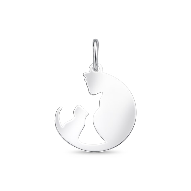 Pingente de Gatinhos Vazado