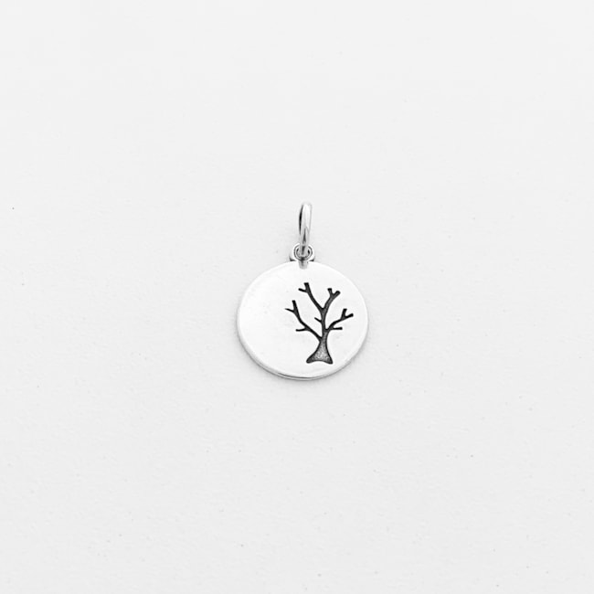 Pingente de Medalha com Árvore