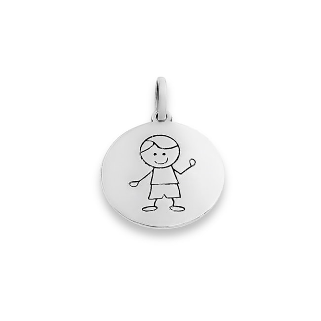 Pingente de Medalha com Menino