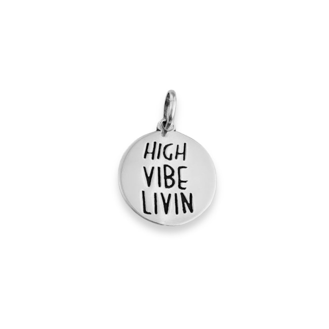 Pingente de Medalha "High Vibe Livin"