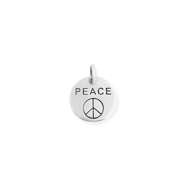 Pingente de Medalha "Peace" com Símbolo da Paz