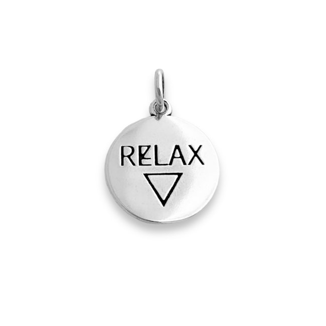 Pingente de Medalha "Relax"