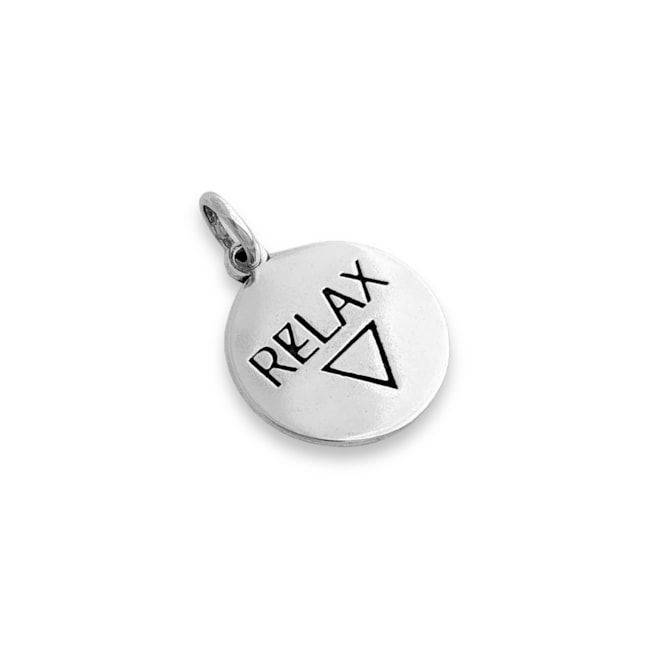 Pingente de Medalha "Relax"