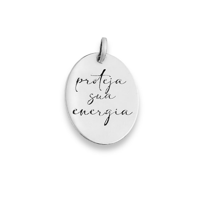 Pingente de Medalha  “Proteja sua Energia”