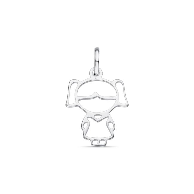 Pingente de Menina Vazado