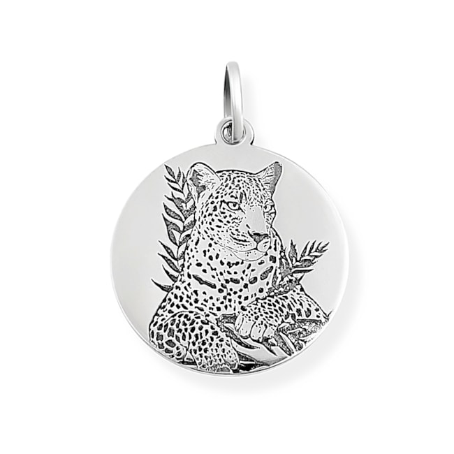 Pingente de Onça com Folhas