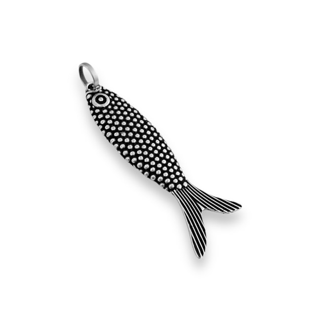 Pingente de Peixe Envelhecido Trabalhado