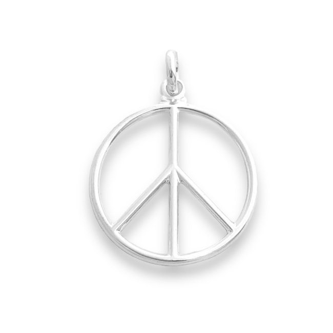 Pingente de Símbolo da Paz Fino