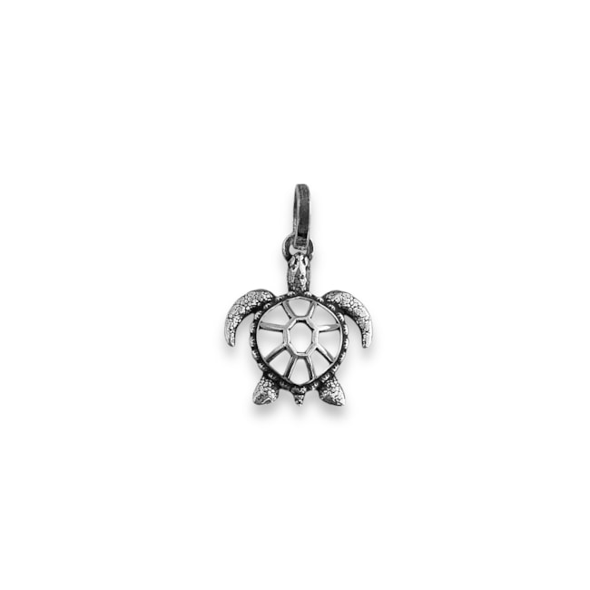 Pingente de Tartaruga Vazada Envelhecida 