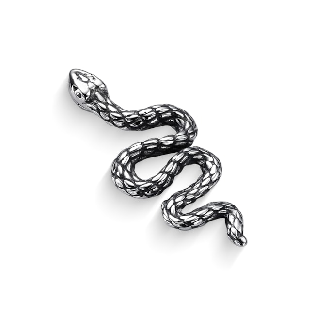 Pingente Envelhecido de Cobra Rajada