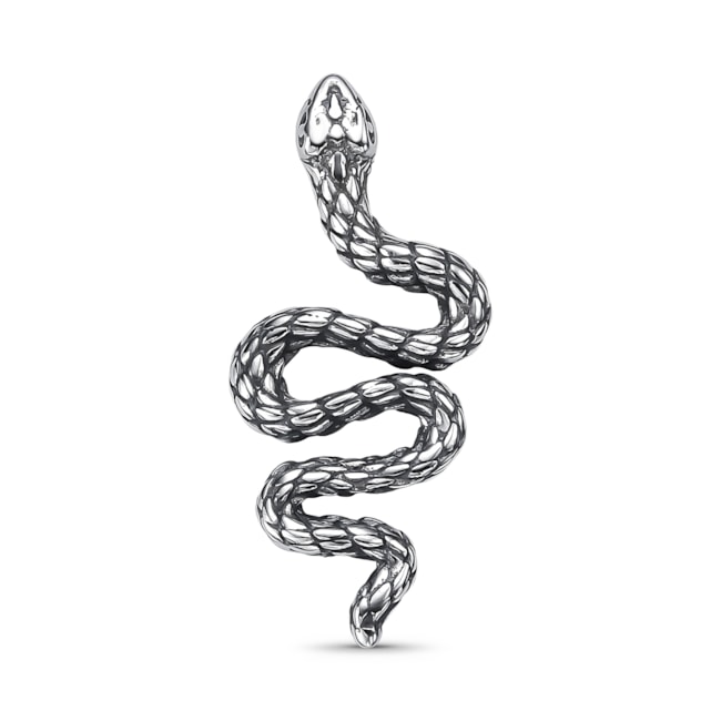 Pingente Envelhecido de Cobra Rajada