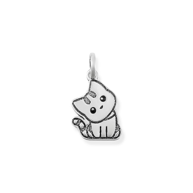 Pingente Laser Envelhecido de Gato 