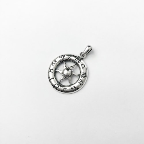 Produto Pingente Mandala Zodíaca com Sol 