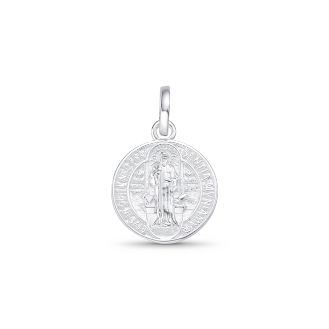 Pingente Medalha de São Bento em Alto Relevo