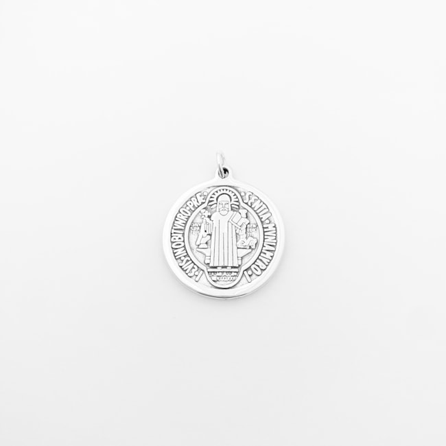 Pingente Medalha de São Bento em Eletroformação