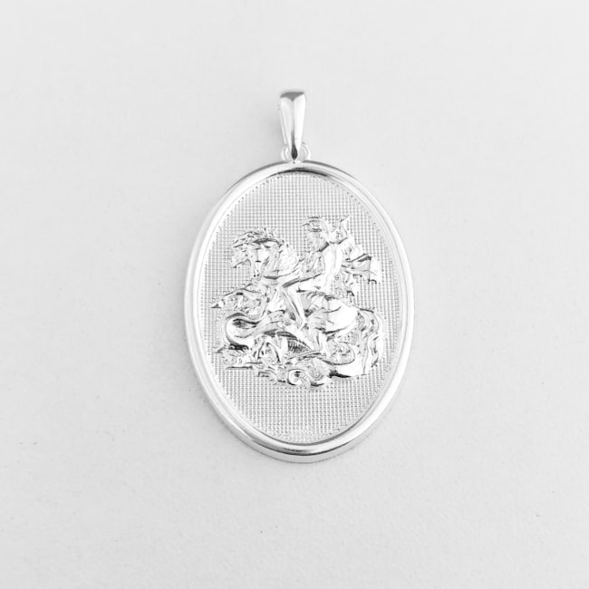 Pingente Medalha de São Jorge Grande