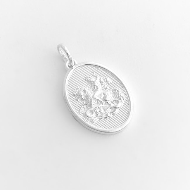 Pingente Medalha de São Jorge Média