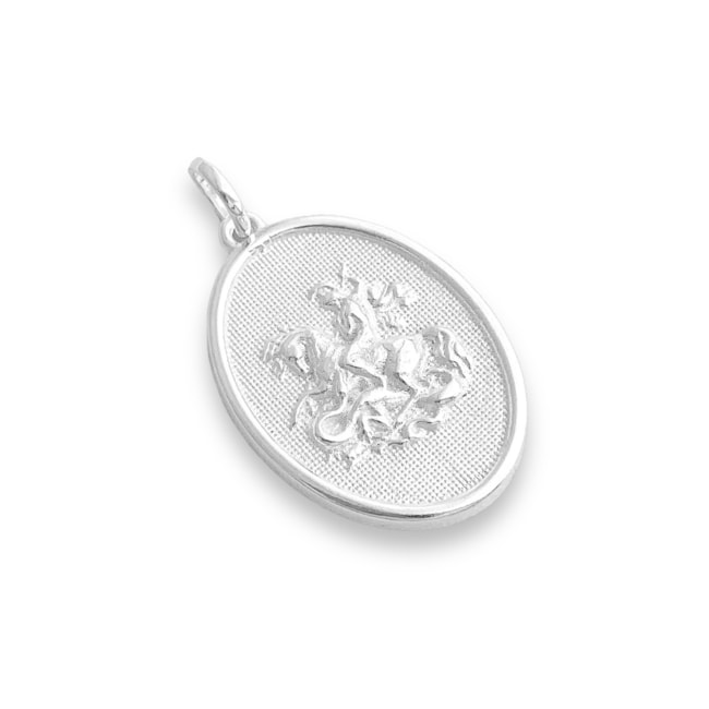 Pingente Medalha de São Jorge Média