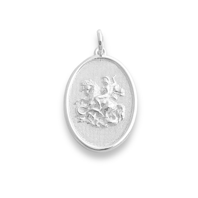 Pingente Medalha de São Jorge Média