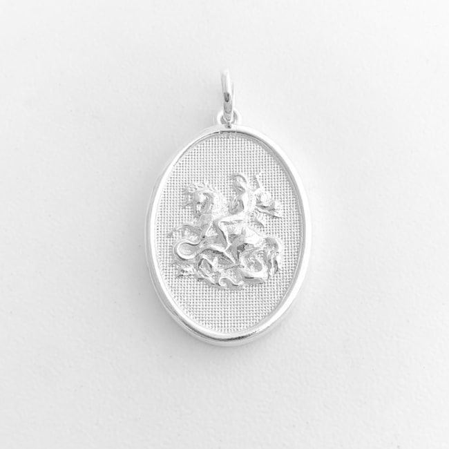 Pingente Medalha de São Jorge Média