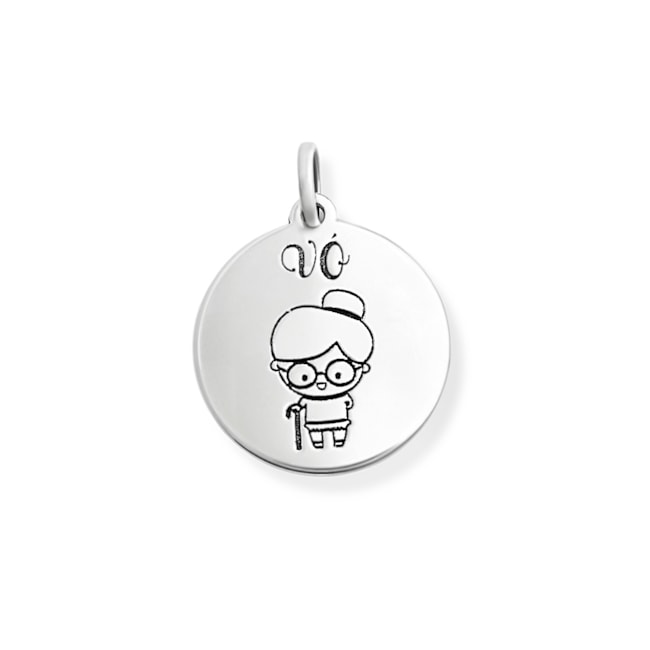 Pingente Plaquinha Laser "Vó" 