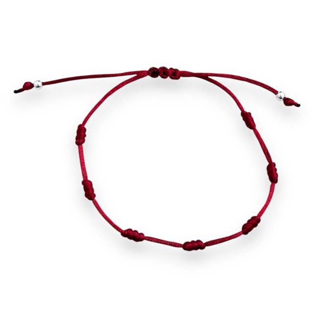 Pulseira 7 Nós da Proteção Marsala