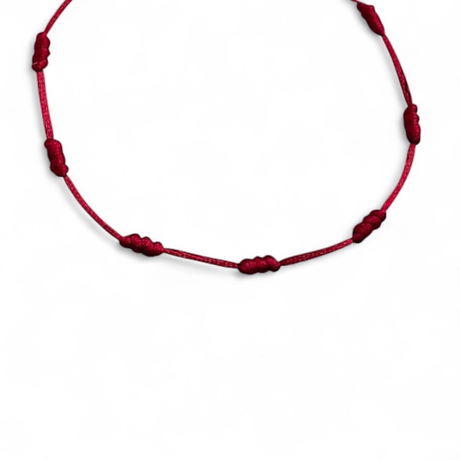 Pulseira 7 Nós da Proteção Vermelha