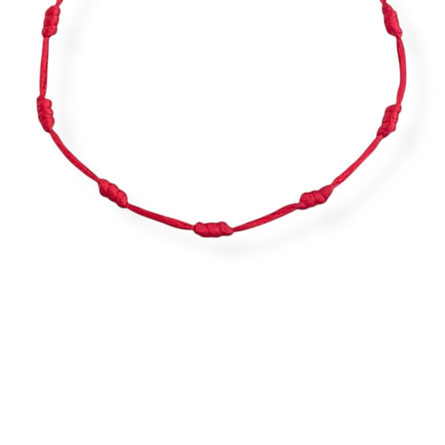 Pulseira 7 Nós da Proteção Vermelha