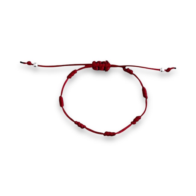 Pulseira 7 Nós da Proteção Vermelha Infantil 