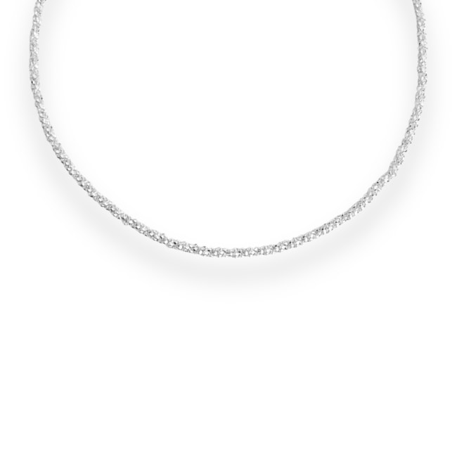 Pulseira Branca Cabelo de Anjo - 19cm