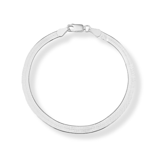 Pulseira Branca Laminada - 18,5cm 