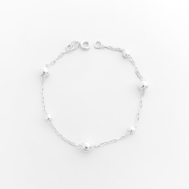 Pulseira com Bolinhas - 19cm