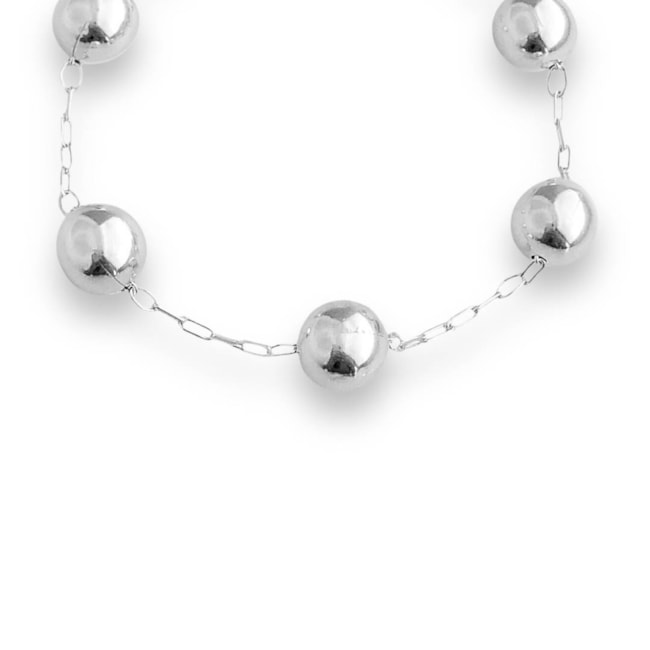 Pulseira com Bolinhas Grande - 19cm