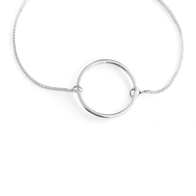Pulseira com Circulo Vazado 