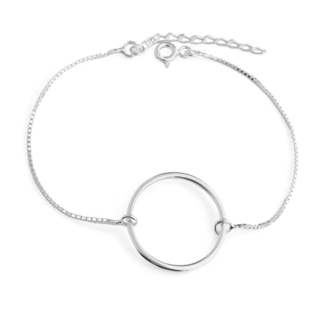 Pulseira com Circulo Vazado 