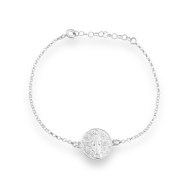 Pulseira com Medalha de Nossa Senhora das Graças 
