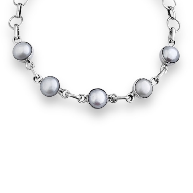 Pulseira com Pérola Barroca