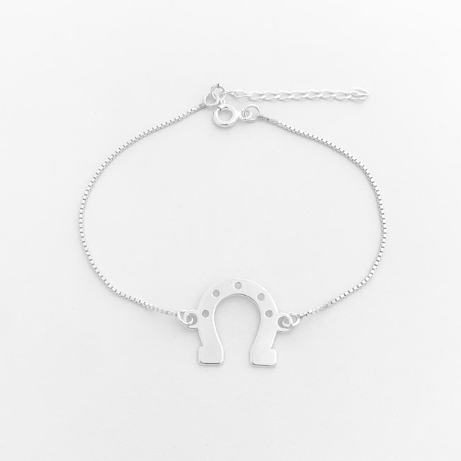 Pulseira com Pingente de Ferradura