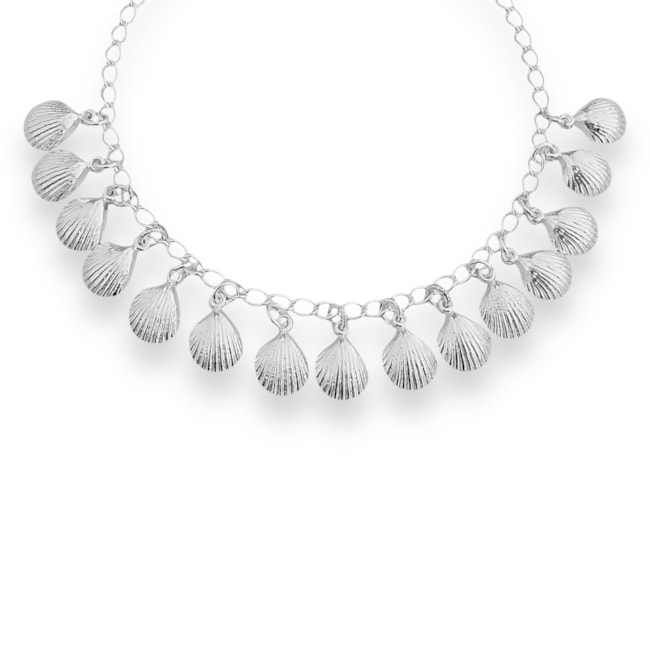 Pulseira com Pingentes de Concha - 18cm