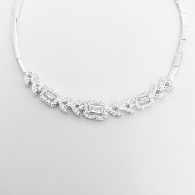 Pulseira com Zircônias - 18cm