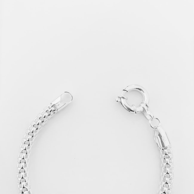 Pulseira Coreana Furada - 19cm