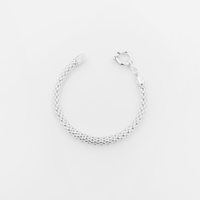 Pulseira Coreana Furada - 19cm