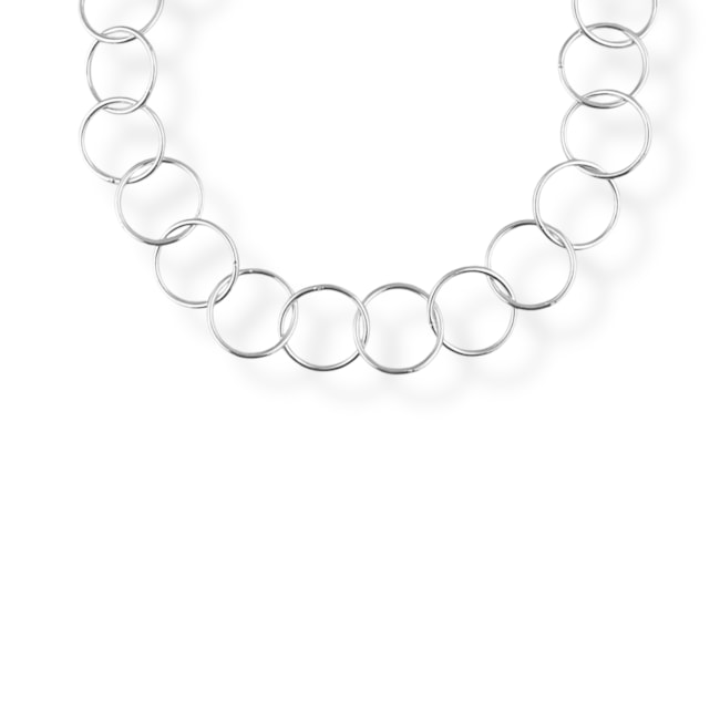 Pulseira de Argolas Finas - 19cm