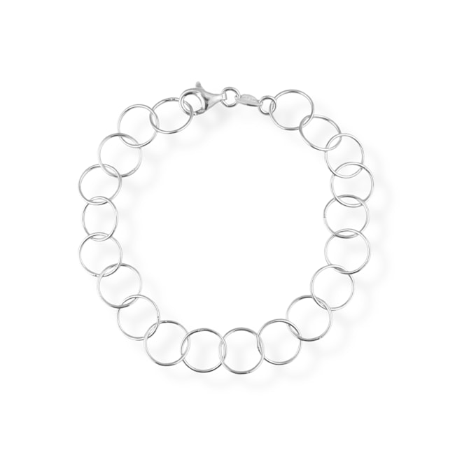 Pulseira de Argolas Finas - 19cm