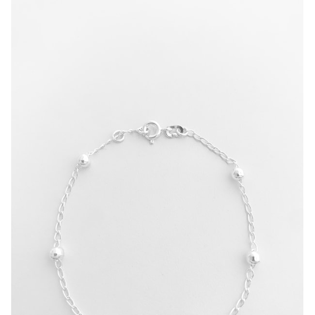 Pulseira de Bolas- 18,5cm