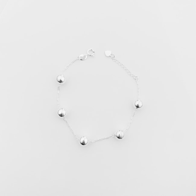 Pulseira de Bolas Grandes – 17,5cm