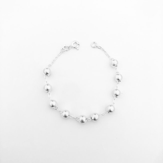 Pulseira de Bolas Infantil - 14,5cm