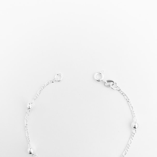 Pulseira de Bolas Intercaladas - 18,5cm