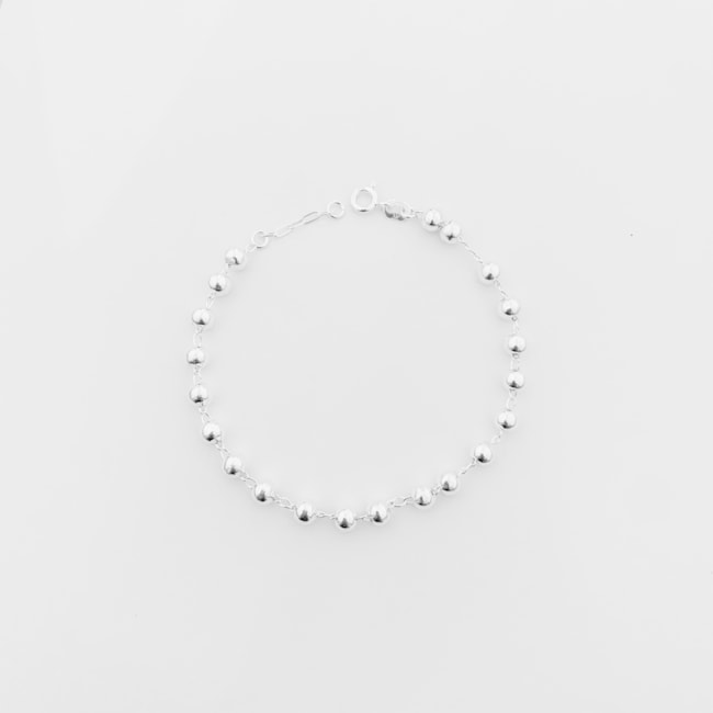 Pulseira de Bolas Pequenas - 19cm